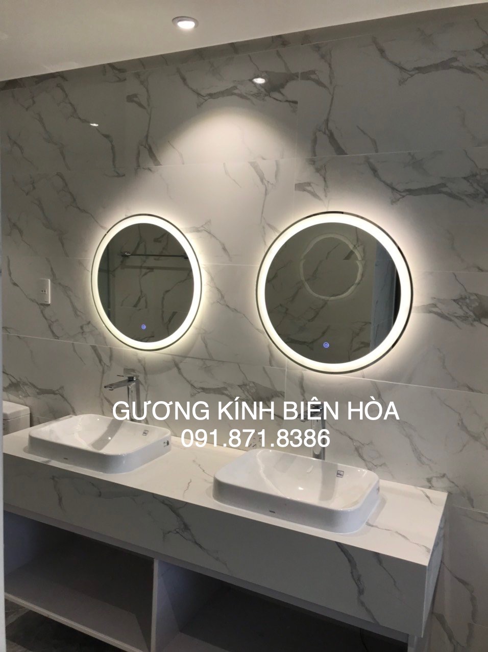 Gương nhà tắm đèn led Biên Hòa Đồng Nai