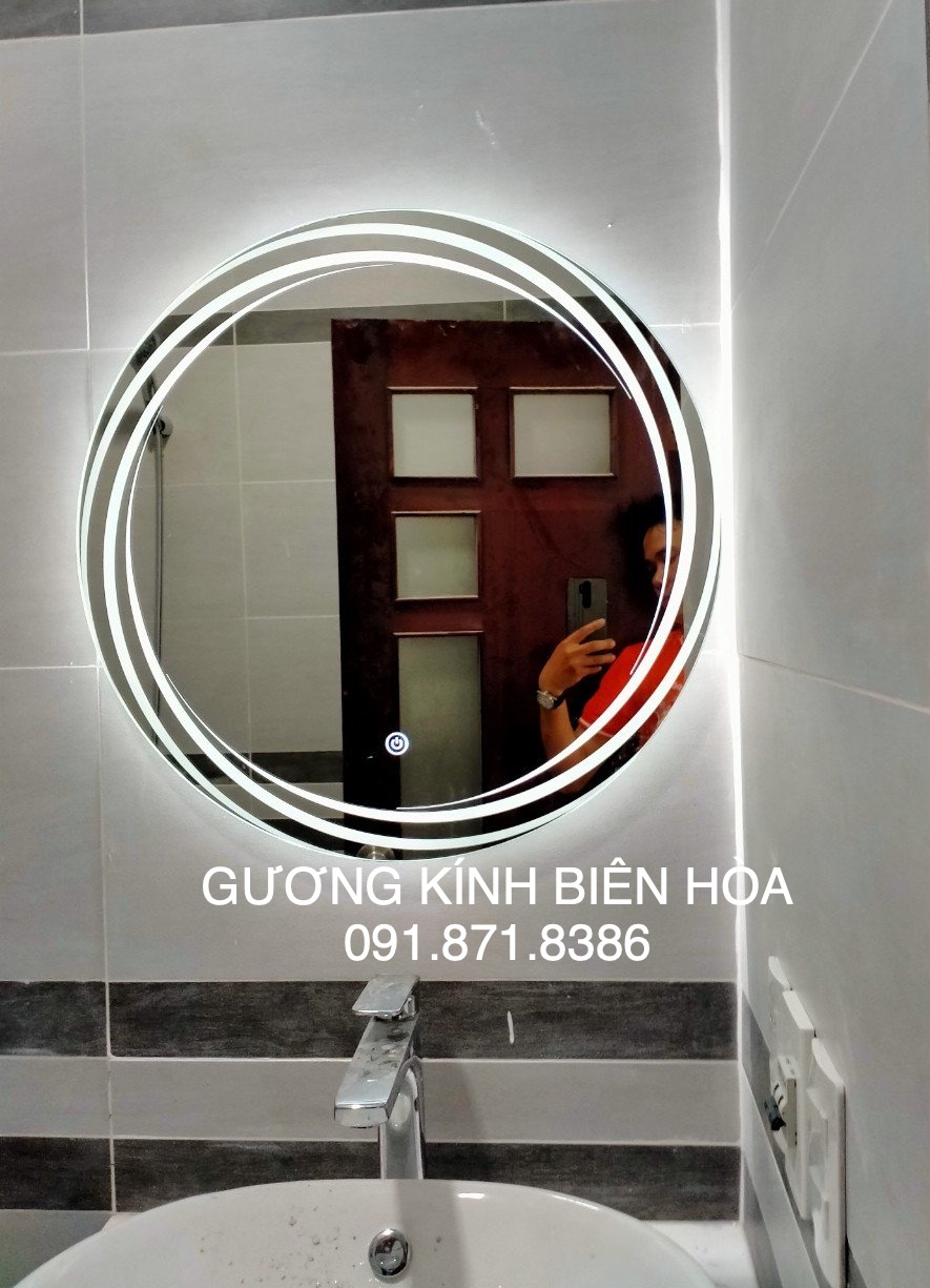 Gương treo nhà tắm cao cấp đèn led Biên Hòa Đồng Nai