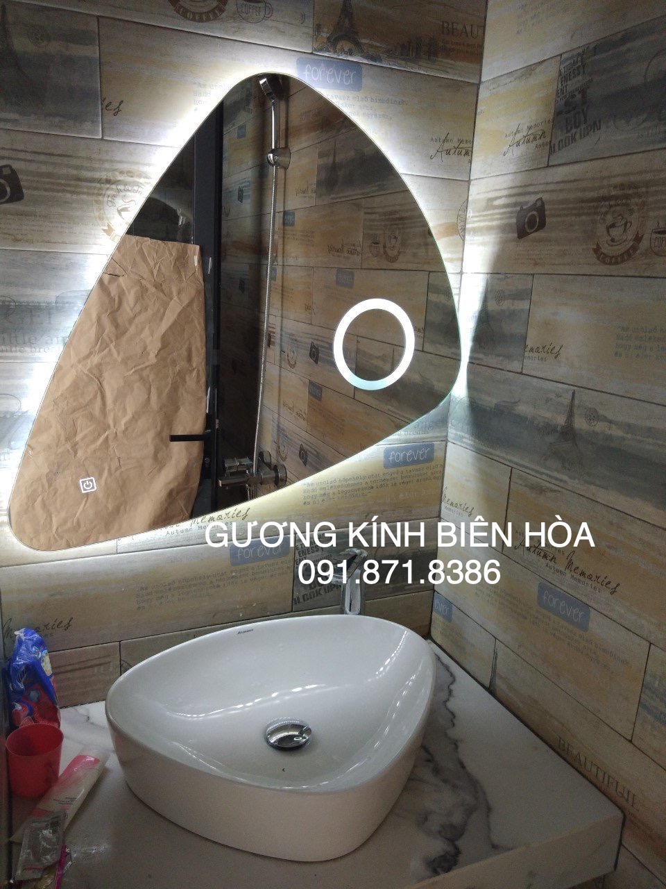 Gương treo nhà tắm đèn led cao cấp Biên Hòa Đồng Nai